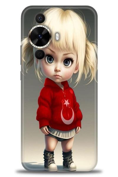 Rulet Aksesuar غطاء متوافق مع هاتف هواوي نوفا 12S HD مطبوع - غطاء سيليكون مصم...