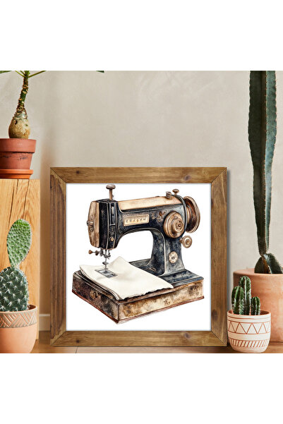 woodhomeworks One Piece Real Wooden Framed Decor Table Square