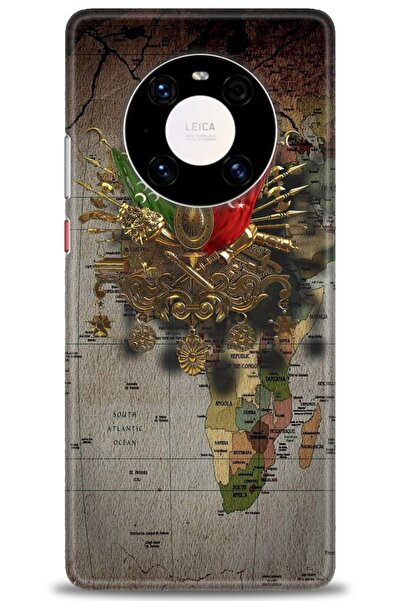 Rulet Aksesuar غطاء متوافق مع هاتف هواوي ميت 40 برو HD مطبوع - غطاء سيليكون م...