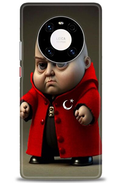 Rulet Aksesuar غطاء متوافق مع هاتف هواوي ميت 40 برو HD مطبوع - غطاء سيليكون ب...