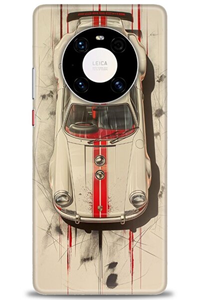 Rulet Aksesuar غطاء متوافق مع هاتف هواوي ميت 40 برو HD مطبوع - غطاء سيليكون م...