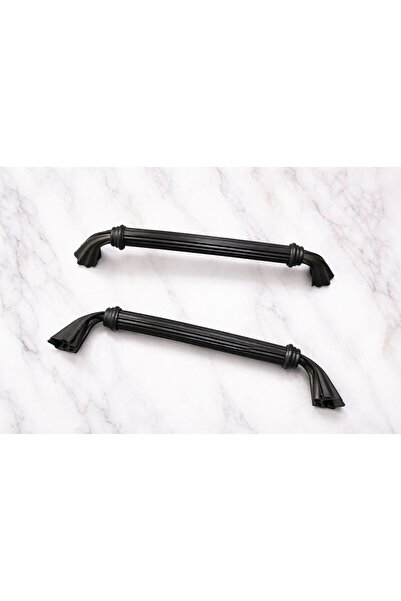 alacalı metal&mobilya aksesuarları Mânere pentru dulapuri-sertare-mobilier-bucătărie, negru cu dungi negre