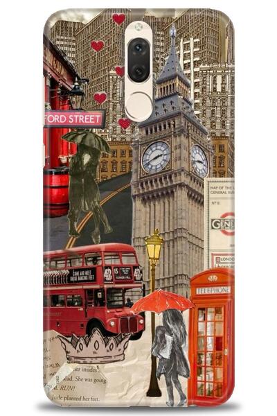 Rulet Aksesuar غطاء متوافق مع هاتف هواوي ميت 10 لايت HD مطبوع - غطاء سيليكون ...