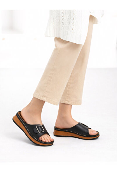 Wordex Apl 463-5 Anatomical Soft Thick Sole Buckle Women's Daily Outdoor Slippers