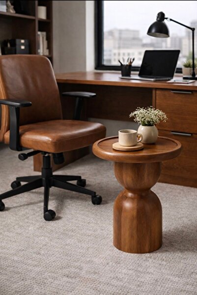 Albero Home Masif Ahşap Yan Sehpa 50×50 cm – 55 cm Yükseklik | Ofis & Berjer ...