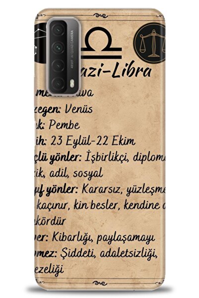 Rulet Aksesuar غطاء متوافق مع هاتف هواوي بي سمارت 2021 HD مطبوع - غطاء سيليكو...