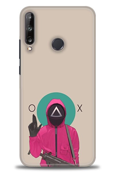 Rulet Aksesuar غطاء متوافق مع هاتف هواوي P40 Lite E HD مطبوع - غطاء سيليكون م...