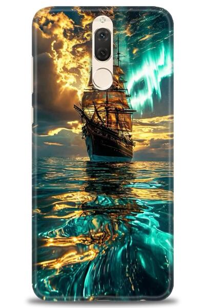 Rulet Aksesuar غطاء متوافق مع هاتف هواوي ميت 10 لايت HD مطبوع - غطاء سيليكون ...