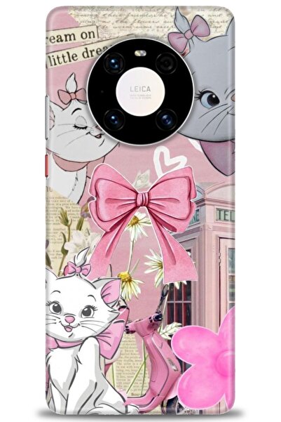 Rulet Aksesuar غطاء متوافق مع هاتف هواوي ميت 40 برو HD مطبوع - غطاء سيليكون م...