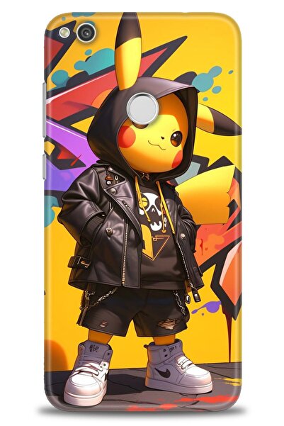 Rulet Aksesuar غطاء متوافق مع هاتف هواوي P9 لايت 2017 HD مطبوع - غطاء سيليكون...