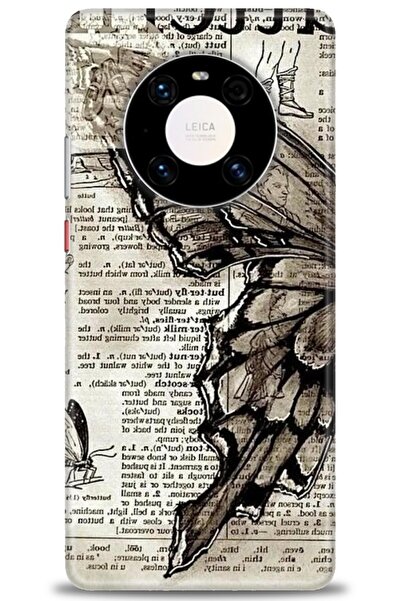 Rulet Aksesuar غطاء متوافق مع هاتف هواوي ميت 40 برو HD مطبوع - غطاء سيليكون م...