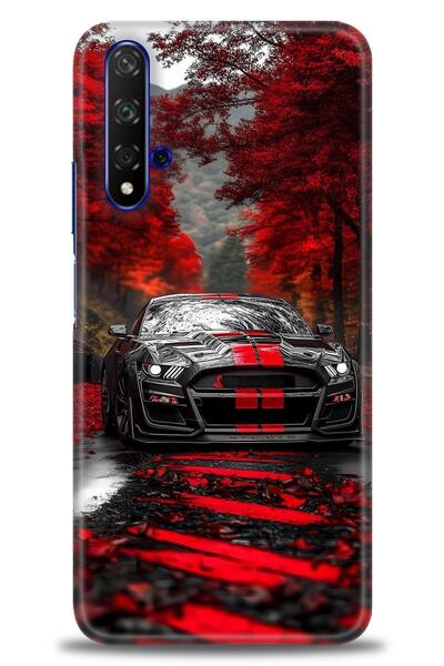 Rulet Aksesuar غطاء متوافق مع هاتف هواوي هونر مطبوع HD - غطاء سيليكون مصمم - 490