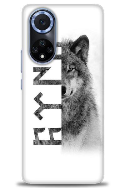 Rulet Aksesuar غطاء متوافق مع هاتف هواوي هونر مطبوع HD 50 + واقي شاشة سيراميك...