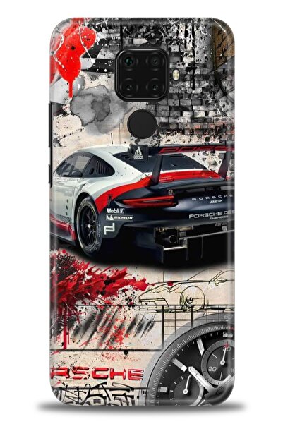 Rulet Aksesuar غطاء متوافق مع هاتف هواوي ميت 30 لايت HD مطبوع - غطاء سيليكون ...