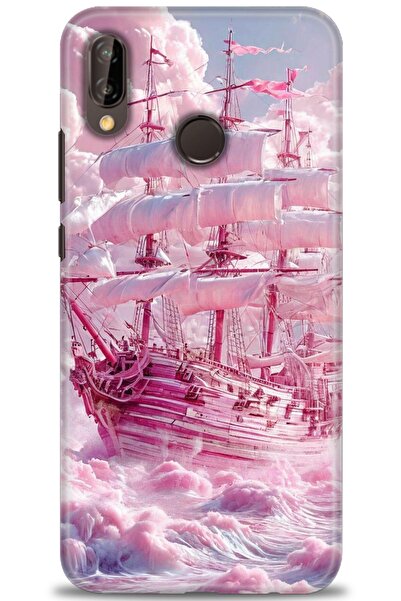 Rulet Aksesuar غطاء متوافق مع هاتف هواوي P20 لايت HD مطبوع - غطاء سيليكون مصم...