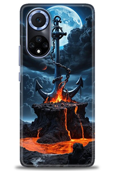 Rulet Aksesuar غطاء متوافق مع هاتف هواوي هونر مطبوع HD - غطاء سيليكون مصمم - 240