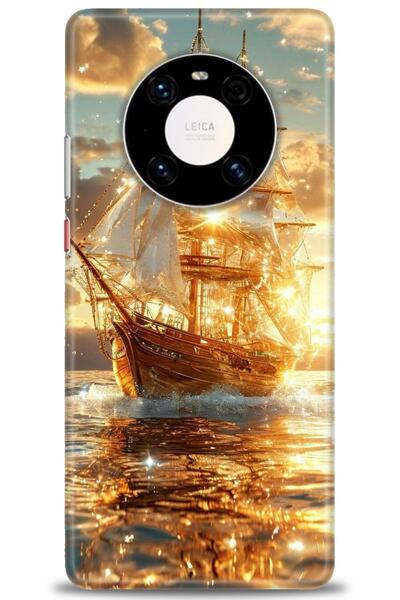 Rulet Aksesuar غطاء متوافق مع هاتف هواوي ميت 40 برو HD مطبوع - غطاء سيليكون م...