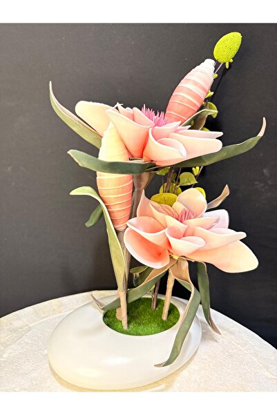 ENG PARTİ DÜNYASI Dekoratif Yapay Çiçek Aranjmanı – Saksılı Masa Üstü İç Mekâ...