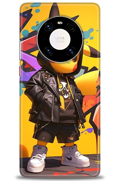 Rulet Aksesuar غطاء متوافق مع هاتف هواوي ميت 40 برو HD مطبوع - غطاء سيليكون م...