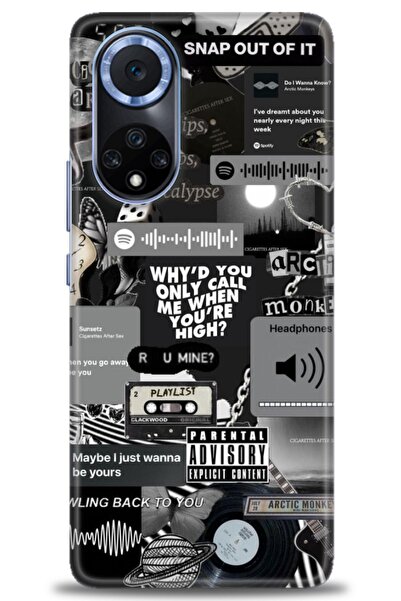 Rulet Aksesuar غطاء متوافق مع هاتف هواوي هونر مطبوع HD - غطاء سيليكون مصمم - 205