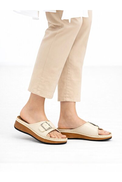 Wordex Apl 463-5 Anatomical Soft Thick Sole Buckle Women's Daily Outdoor Slippers