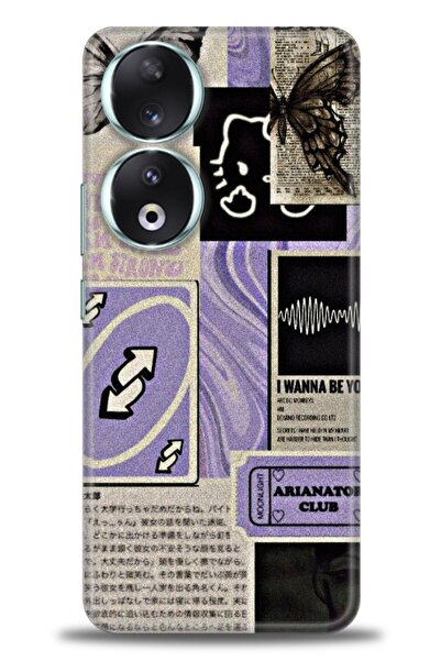 Rulet Aksesuar غطاء متوافق مع هاتف هواوي هونر مطبوع HD - غطاء سيليكون مصمم - 208