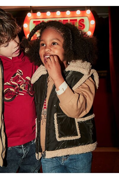 MAYORAL Надуваема жилетка с кожа за момичета