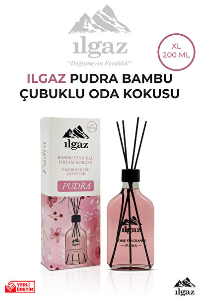 ILGAZ Pudra Bambu Çubuklu Oda Kokusu 200 ML | XL Red Diffuser