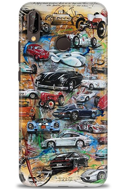 Rulet Aksesuar غطاء متوافق مع هاتف هواوي P20 لايت HD مطبوع - غطاء سيليكون مصم...