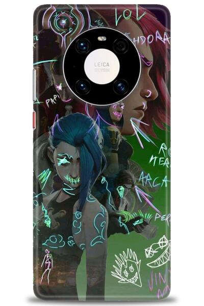 Rulet Aksesuar غطاء متوافق مع هاتف هواوي ميت 40 برو HD مطبوع - غطاء سيليكون م...