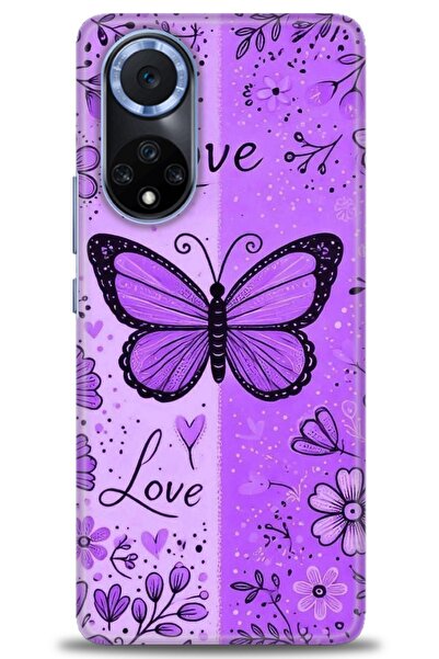 Rulet Aksesuar غطاء متوافق مع هاتف هواوي هونر 50 HD مطبوع + واقي شاشة سيراميك...