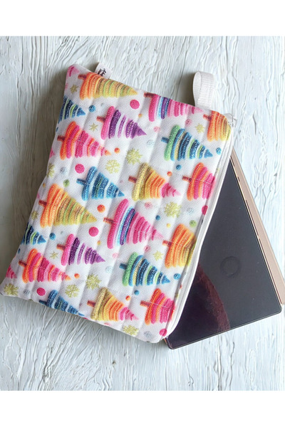 ADUŞKA حقيبة تابلت مبطنة للمنزل (29 سم × 22 سم) (نمط رجل الثلج)