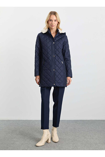 Selen Lacivert Kadın Mont 25KSL6152