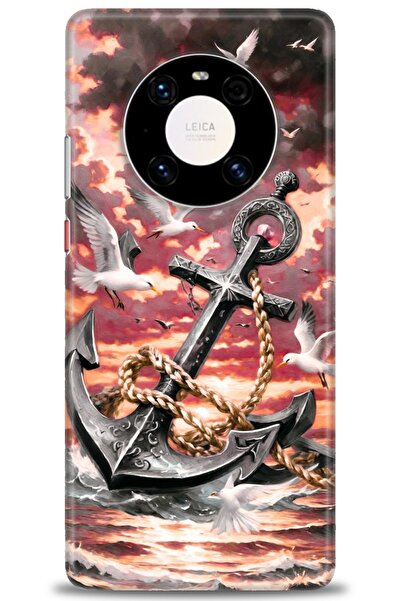 Rulet Aksesuar غطاء متوافق مع هاتف هواوي ميت 40 برو HD مطبوع - غطاء سيليكون م...