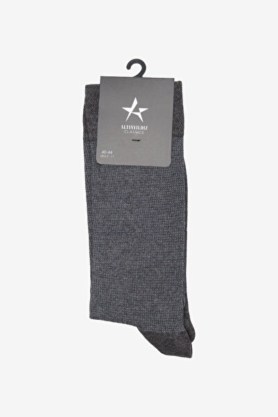 ALTINYILDIZ CLASSICS Men's Gray Patterned Single Socks