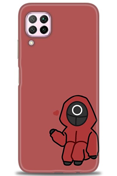 Rulet Aksesuar غطاء متوافق مع هاتف هواوي P40 لايت HD مطبوع - غطاء سيليكون بتص...