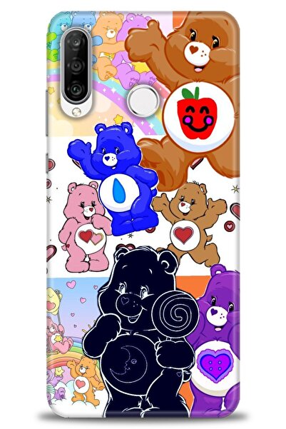 Rulet Aksesuar غطاء متوافق مع هاتف هواوي P30 لايت HD مطبوع - غطاء سيليكون مصم...