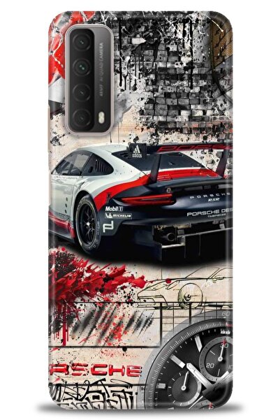 Rulet Aksesuar حافظة متوافقة مع هاتف هواوي بي سمارت 2021 HD مطبوع + واقي شاشة...