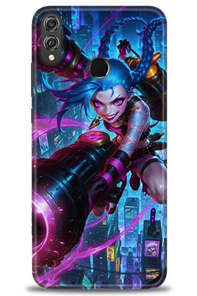 Rulet Aksesuar غطاء متوافق مع هاتف هواوي هونر 8X HD مطبوع - غطاء سيليكون مصمم...