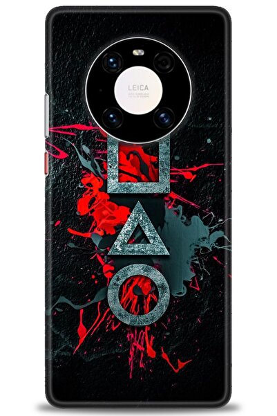 Rulet Aksesuar غطاء متوافق مع هاتف هواوي ميت 40 برو HD مطبوع - غطاء سيليكون م...