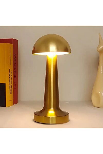 Adalinhome Dokunmatik Renk Değiştiren Şarjlı Mantar Masa Lambası Modern LED D...