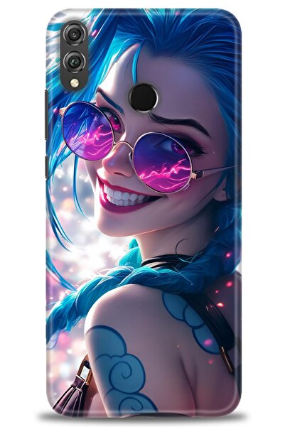 Rulet Aksesuar غطاء متوافق مع هاتف هواوي هونر 8X HD مطبوع - غطاء سيليكون مصمم...