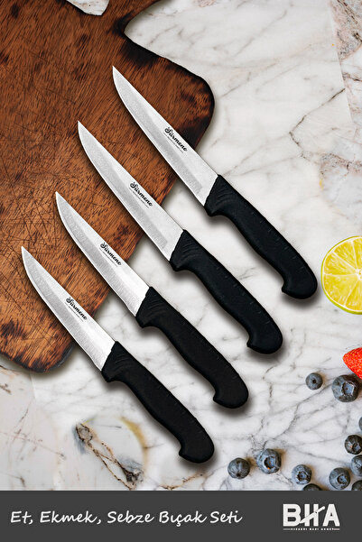 B-H-A BIÇAKÇI HACI AHMET Et, Ekmek, Sebze, Meyve 4 Parça Günlük Kullanım Mutf...