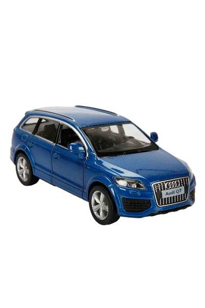 RMZ City 1:32 Jeep Serisi Die Cast Çek Bırak Model Araba - Mavi Audi Q7 V12