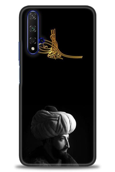 Rulet Aksesuar غطاء متوافق مع هاتف هواوي هونر مطبوع HD مطبوع + واقي شاشة سيرا...