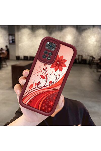 Hontinga Xiaomi Redmi Note 11 Compatible Silicone Material Anti Fall Flower C...