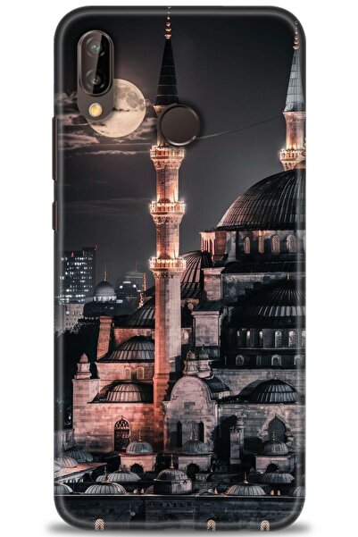 Rulet Aksesuar غطاء متوافق مع هاتف هواوي P20 لايت HD مطبوع - غطاء سيليكون بتص...