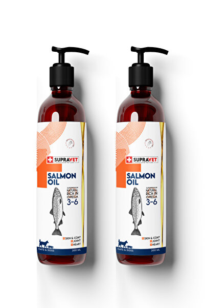 Supravet Salmon Oil Cats And Dogs 200 ML Doğal Kedi Köpek Norveç Somon Yağı X...