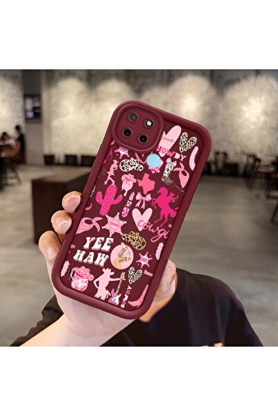 Hontinga حافظة هاتف متوافقة مع Realme C21Y/C25Y مصنوعة من مادة السيليكون تمنع...