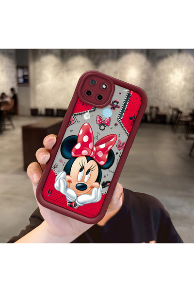 Hontinga حافظة هاتف ملونة لطيفة من مادة السيليكون المتوافقة مع Realme C25Y/C2...